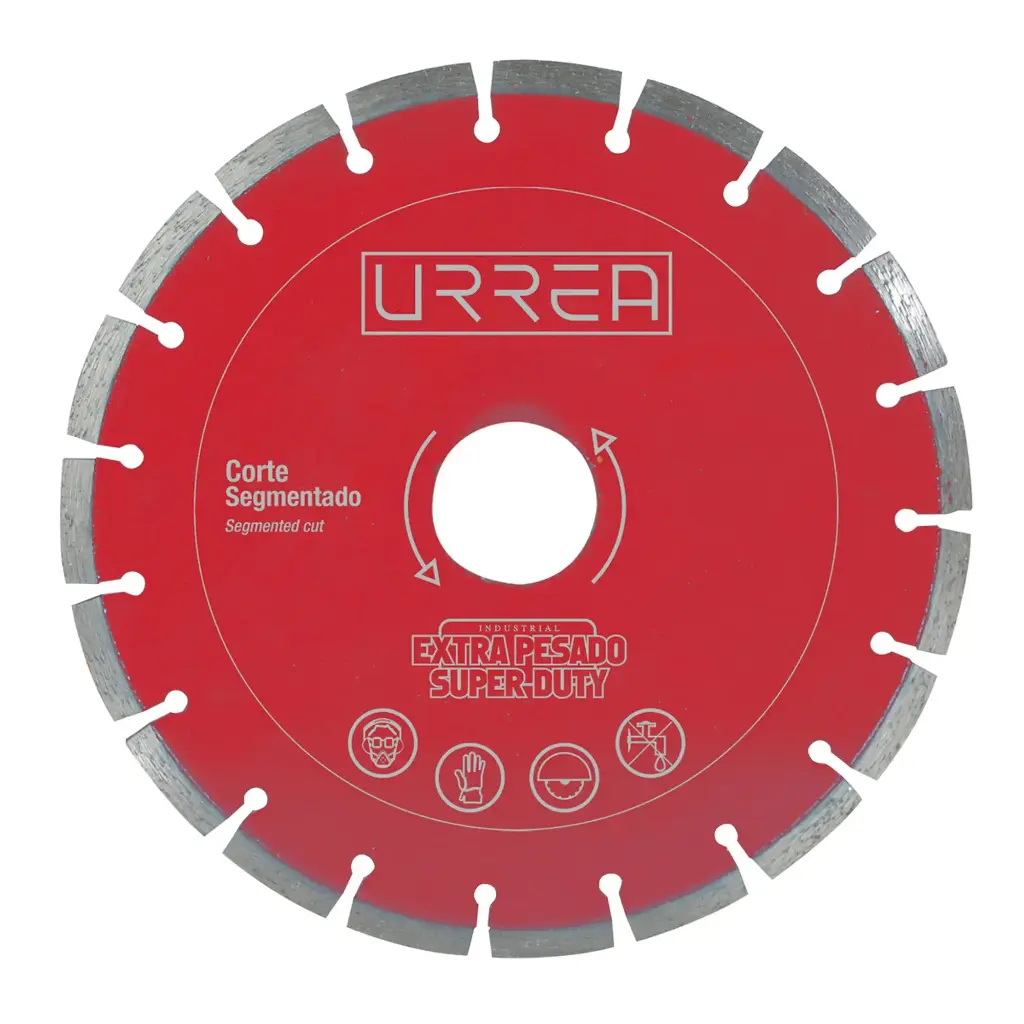Disco de diamante uso extra pesado corte segmentado 7"
