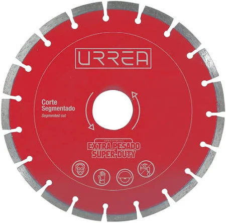 Disco de diamante uso extra pesado corte segmentado 9"