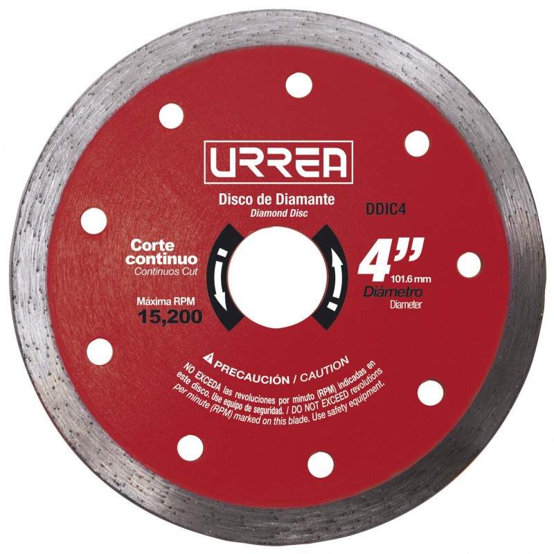 Disco de diamante uso industrial corte continuo 4"