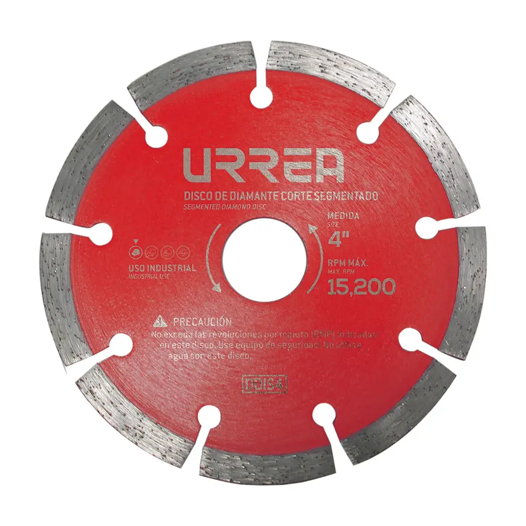 Disco de diamante uso industrial corte segmentado 4 1/2"