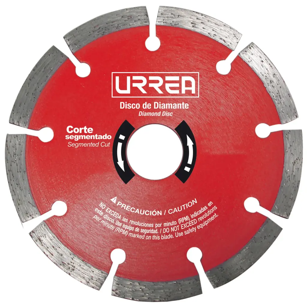 Disco de diamante uso industrial corte segmentado 7"