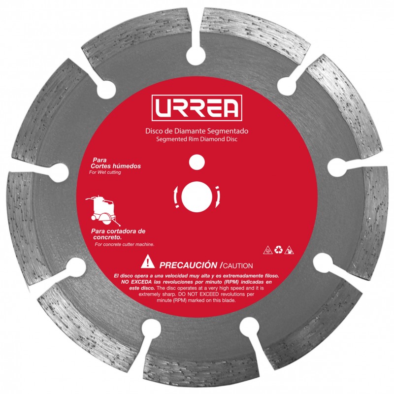 Disco diamante segmentado para cortadora de concreto 18"