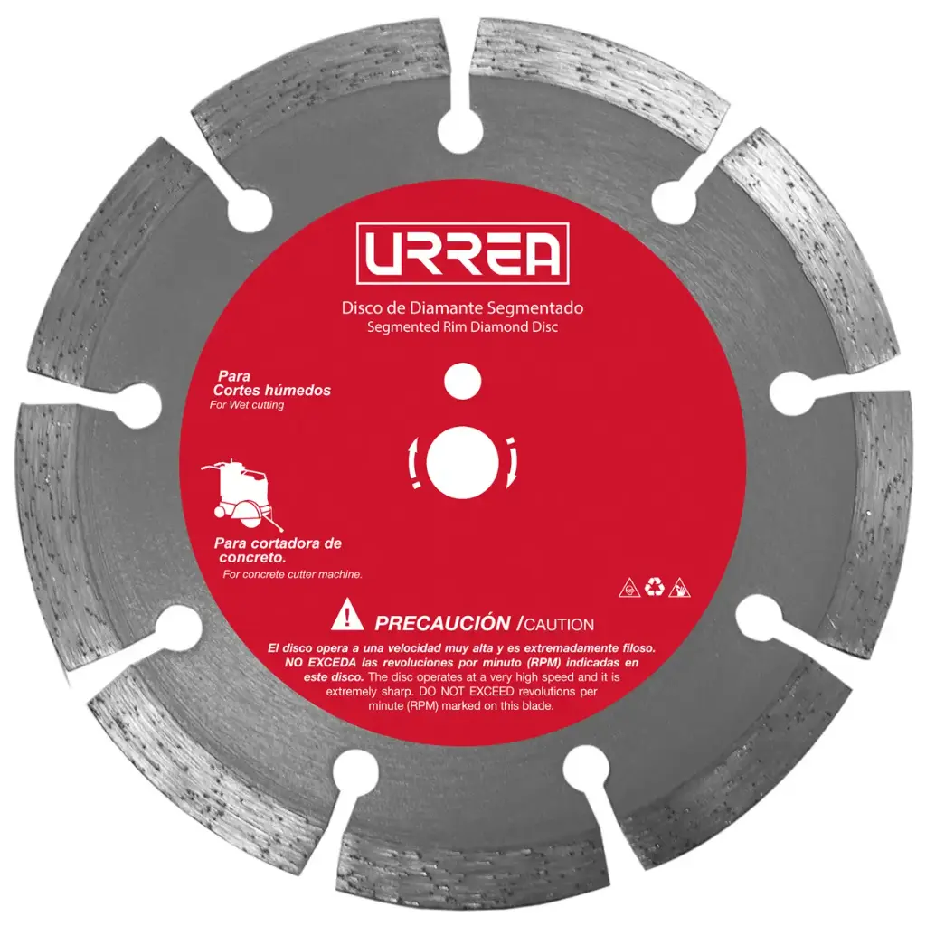 Disco diamante segmentado para cortadora de concreto 20"