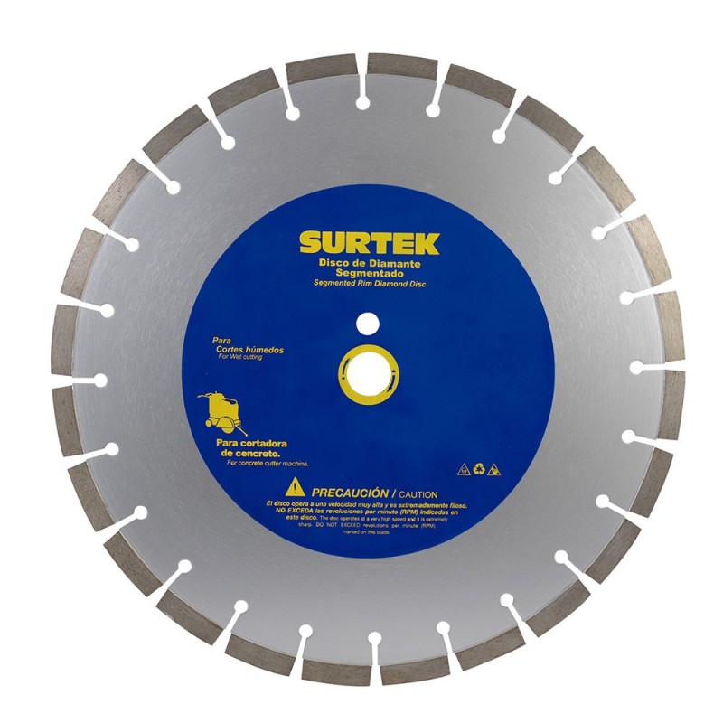 Disco diamante segmentado para cortadora de concreto 20"