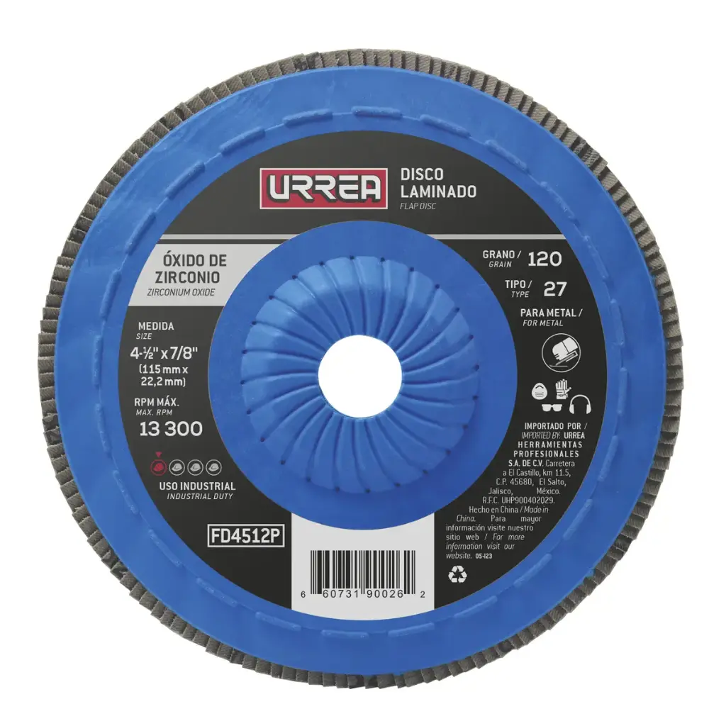 Disco lamin 41/2"gno 120 plast