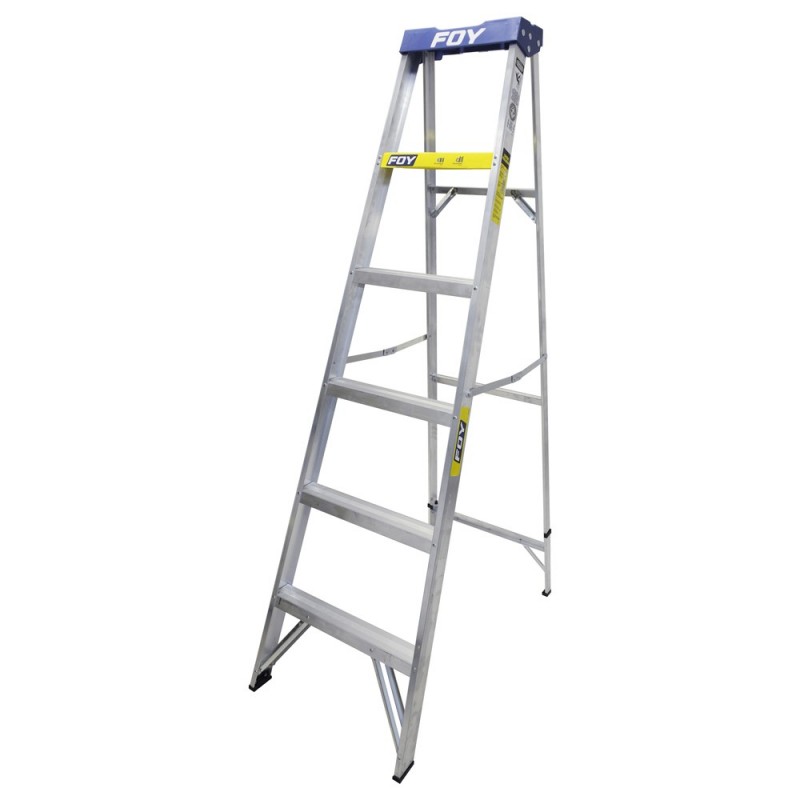 Escalera de aluminio tipo tijera 5 escalones