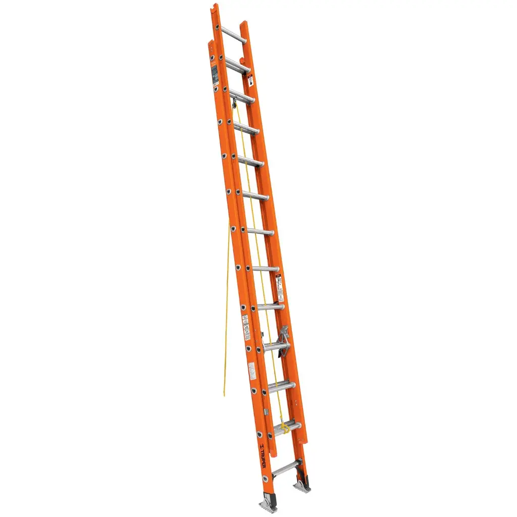 Escalera de extensiÛn, tipo II, 24 peldaÒos, fibra de vidrio