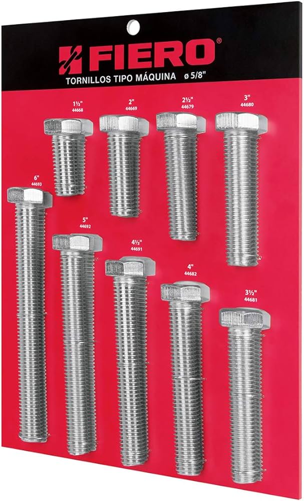 Exhibidor Fiero con tornillos tipo m·quina, 5/8'