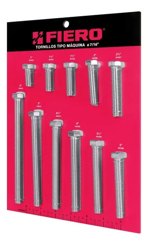 Exhibidor Fiero con tornillos tipo m·quina, 7/16'