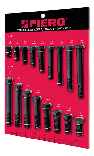 Exhibidor Fiero de tornillos #2, grado 5