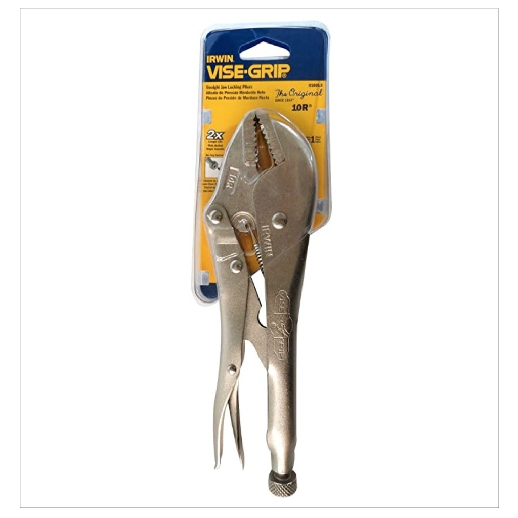 IRWIN VISE-GRIP PINZAS DE PRESION DE MORDAZA RECTA 10R