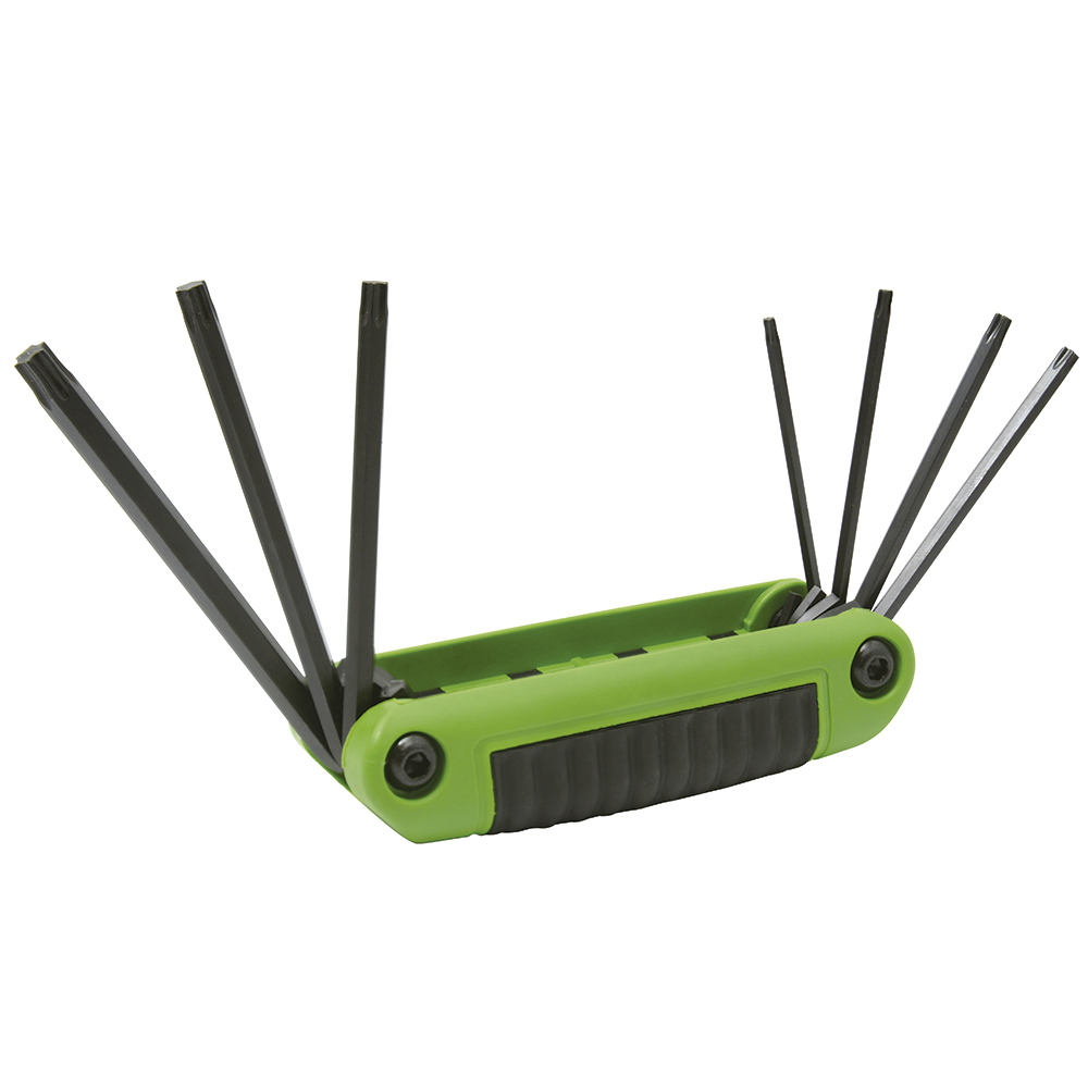 Juego de 7 llaves Torx® tipo navaja T9-T40