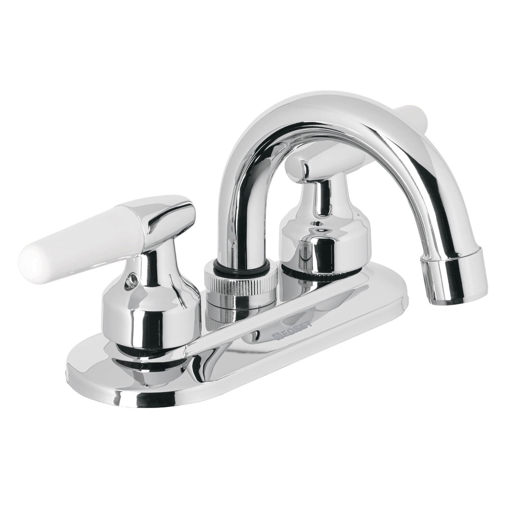 Mezcladora para lavabo, manerales cono, cuello curvo, Basic