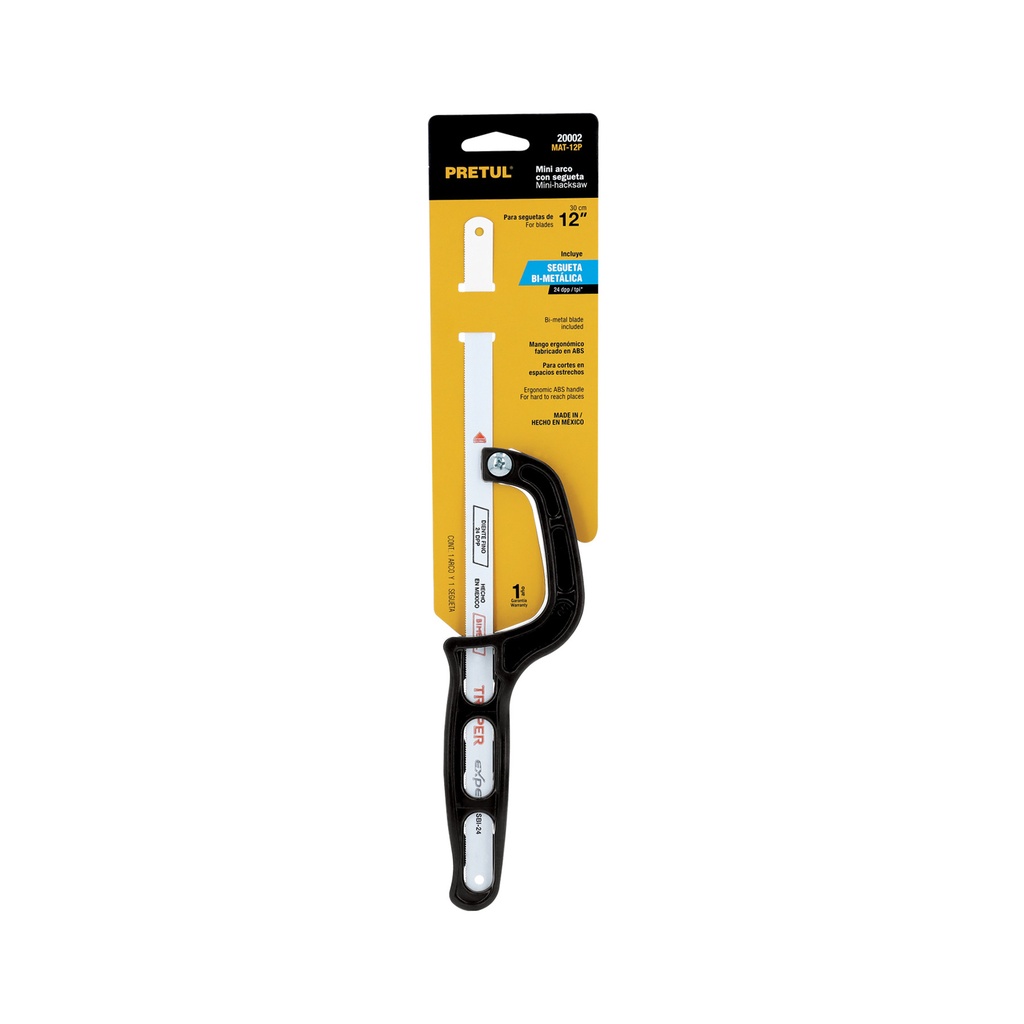 Mini arco de pl·stico para segueta 12', Pretul