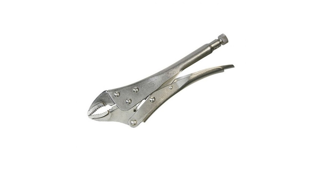 Pinza de presión quijada curva 7"
