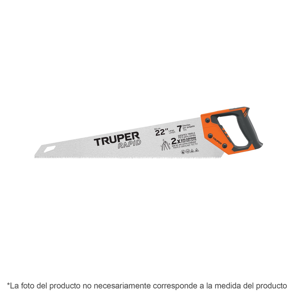 Serrucho Rapid 18', mango Comfort grip