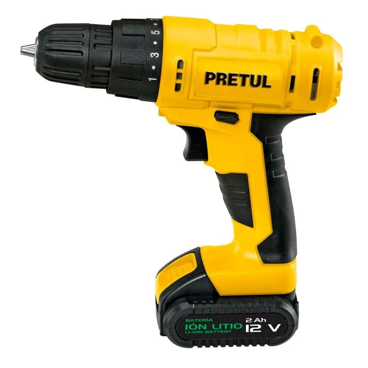 Taladro inal·mbrico 3/8', 12 V, Pretul