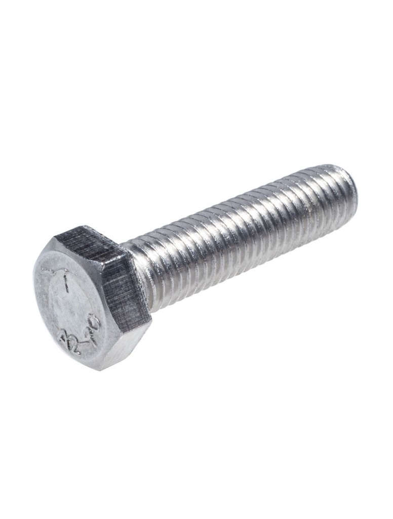 01-034-5X16 TORNILLO HEXAGONAL T304 INOXIDABLE MM CUERDA CORRIDA P0.80 5x16