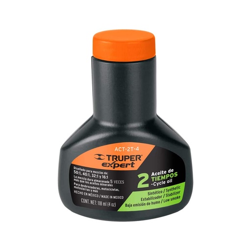 [ACT-2T-4] Aceite sintÈtico para motor de 2 tiempos, 118ml (4oz)
