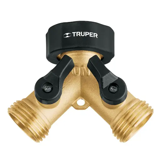 [130334] Adaptador metálico para manguera en "Y" en bronce