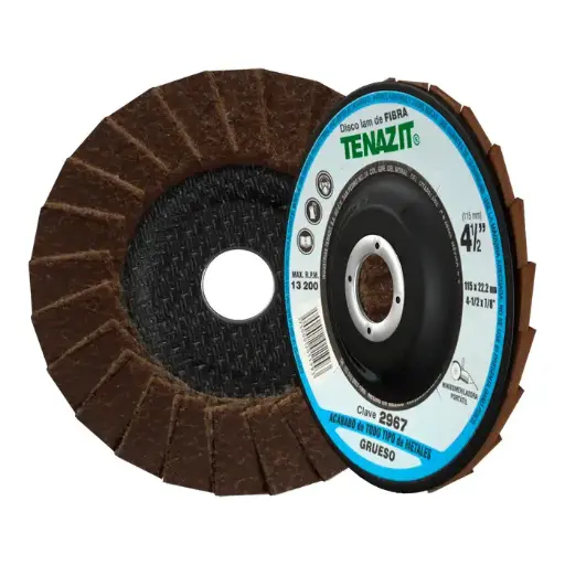 [AUS2967] DISCO LAMINADO DE FIBRA MARRON GRANO GRUESO C/RESPALDO DE FIBRA DE VIDRIO  2967  AUSTROMEX (TENAZIT)