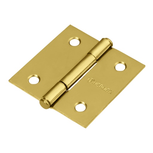 [BC-251P] Bisagra cuadrada 2-1/2', acero latonado, plana