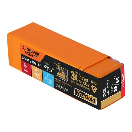 [BAV-25/64] Broca de alta velocidad 25/64' TRUPER 11152 