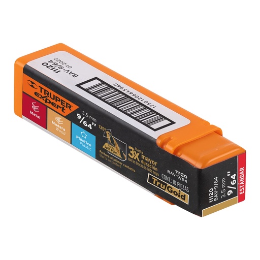 [BAV-9/64] Broca de alta velocidad 9/64' TRUPER 11120