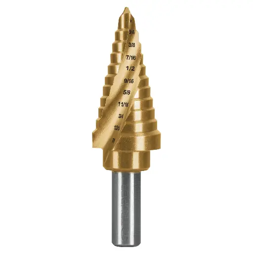 [BES-11X] Broca escalonada titanio 11 escalones 1/4' a 7/8', Expert