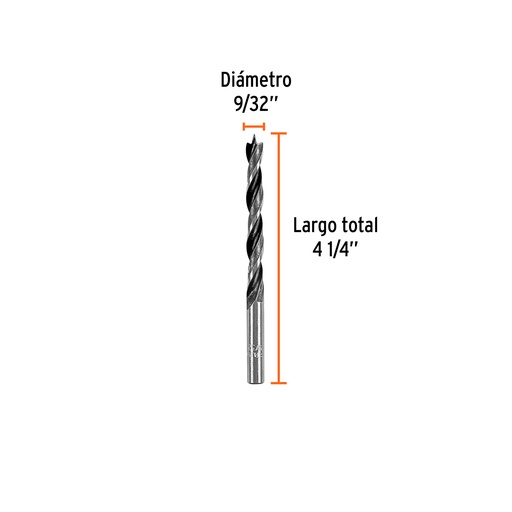 [BM-9/32] Broca para madera 9/32'