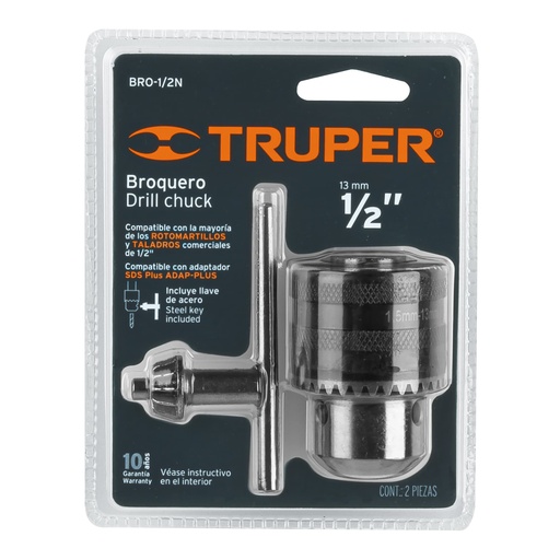 [BRO-1/2N] Broquero con llave, 1/2'