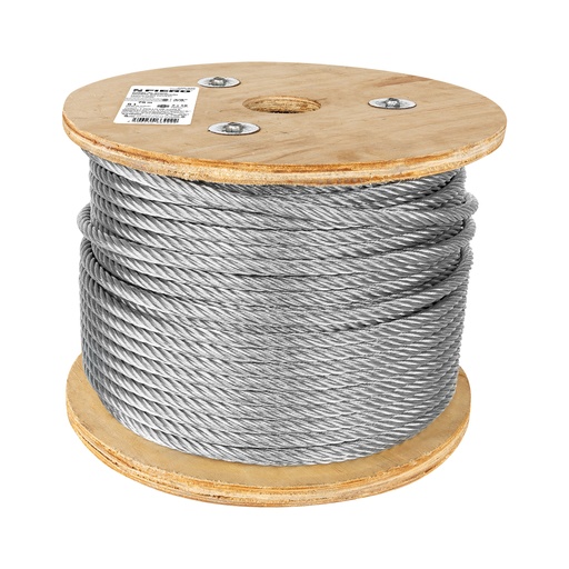 [CAB-3/8F] Cable flexible de acero 3/8',7X19, 75 m                        FIERO 48817