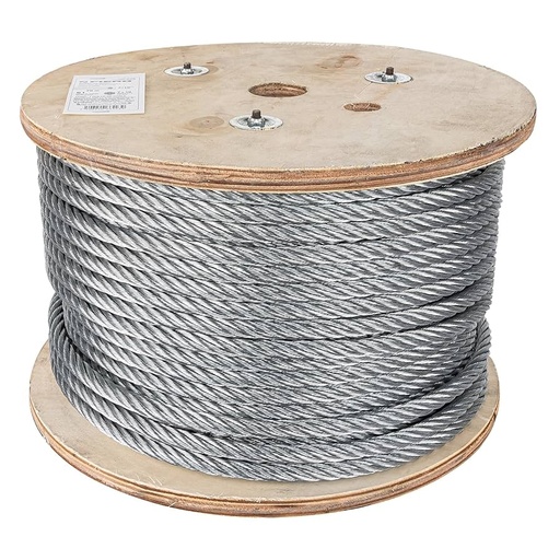 [CAB-7/16F] Cable flexible de acero 7/16', 7X19, 75 m                     FIERO  48818