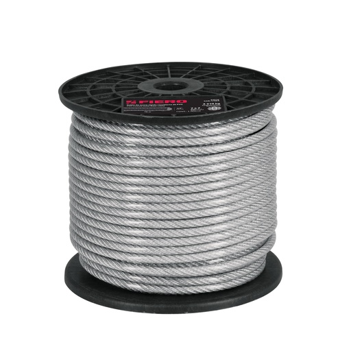 [CAB-1/16RX] Cable rÌgido de acero 1/16', recubierto PVC, 7X7, 75 m  FIERO 44220 