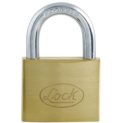 [L22S38ELBB] Candado de acero corto llave estándar 38mm latonado   L22S38ELBB  LOCK 