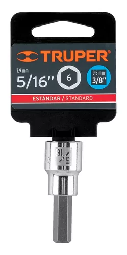 [D-4990-5/16] Dados de punta hexagonal, cuadro 3/8' de 5/16'