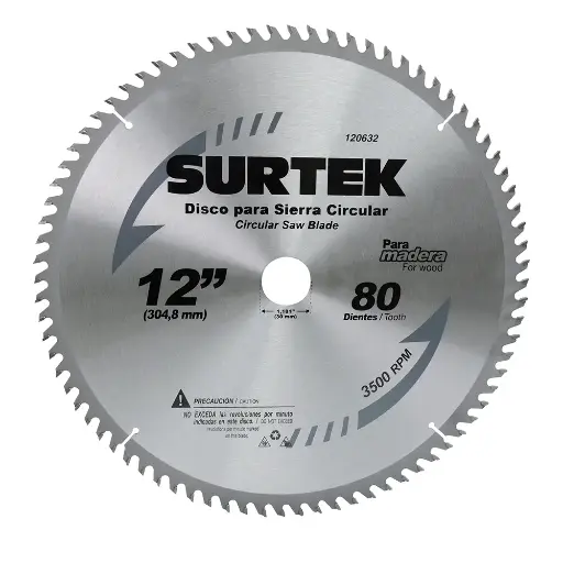 [120632] Disco para sierra circular 12" 80 dientes
