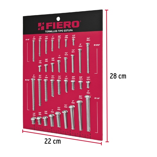 [EXF-TORE] Exhididor Fiero de tornillos tipo estufa