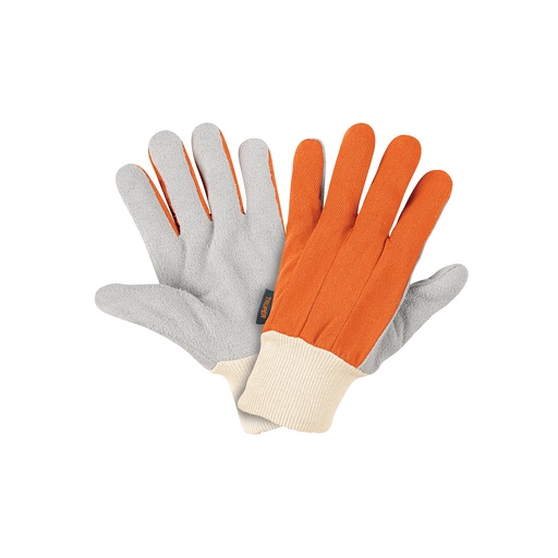 [GU-265] Guantes carnaza y loneta, uso ligero