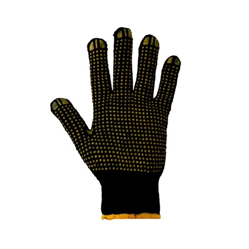 [137409] Guantes de algodón con puntos pvc en palma profesional talla mediana