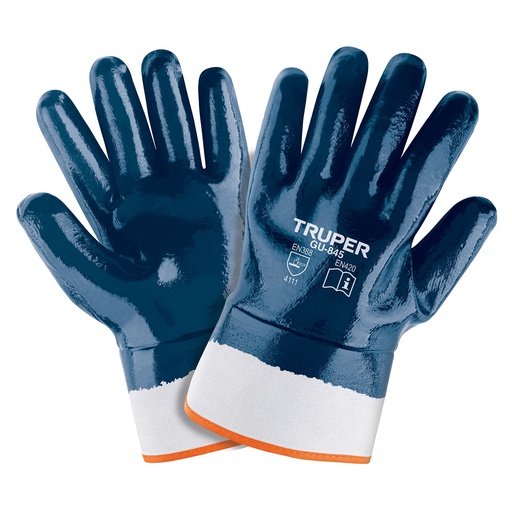 [GU-845] Guantes de algodÛn recubiertos de nitrilo, puÒo seguridad