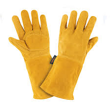 [GU-525] Guantes de carnaza, largos, unitalla