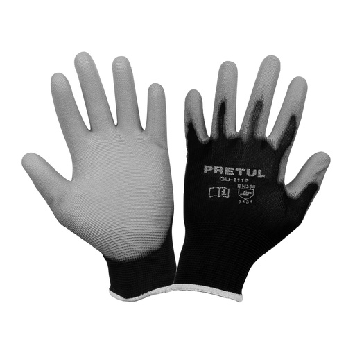 [GU-111P] Guantes de nylon recubiertos de poliuretano, chicos, Pretul