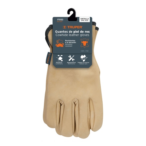 [GU-273] Guantes de piel de res tipo operador