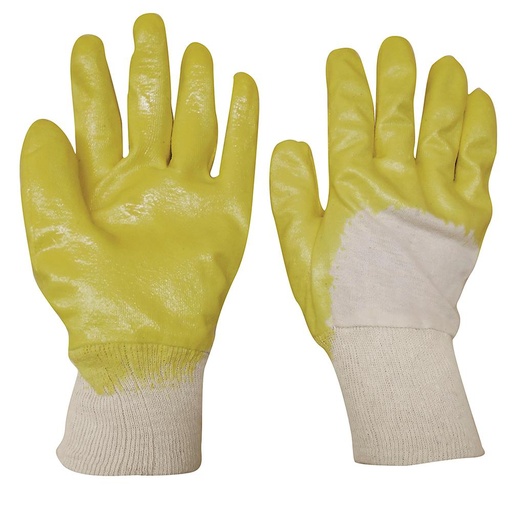 [137414] Guantes medianos de algodón con recubrimiento de nitrilo