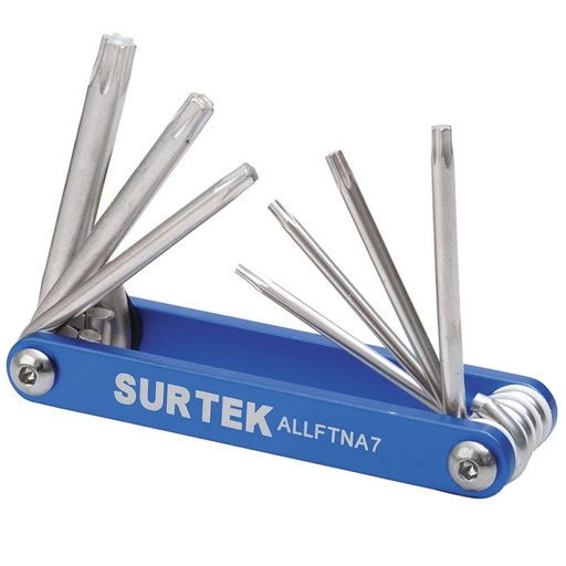 [ALLFTNA7] Juego de 7 llaves hexagonales Torx® tipo navaja