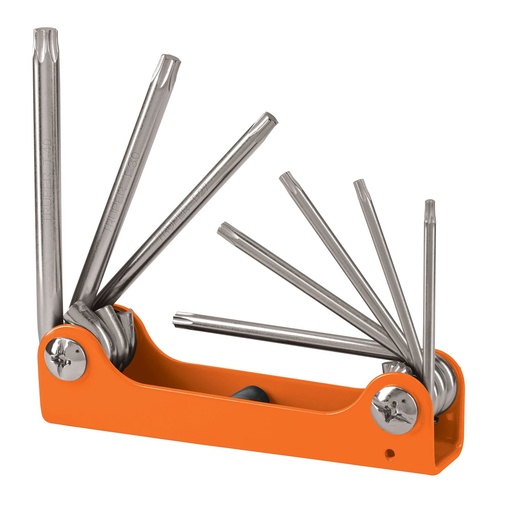 [TORX-8] Juego de llaves Torx, 8 piezas, tipo navaja, cuerpo l·mina