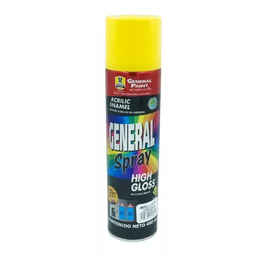 [AEROSOL AMARILLO CANARIO] PINTURA ACRILICA AEROSOL AMARILLO CANARIO 400ML GENERAL PAINT