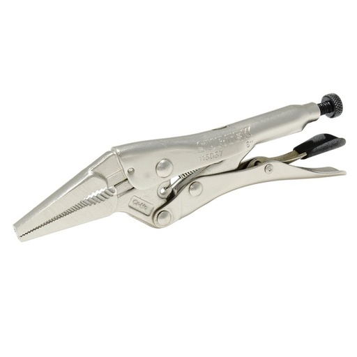[115057] Pinza de presión nariz larga 6"