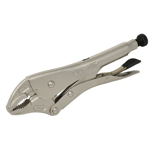 [115083] Pinza de presión quijada curva 7"